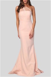 Love Honor Livia Hour Glass Gown in Rose Quartz