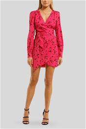 Vestire-Never-Been-Kissed-Wrap-Mini-Dress-Heart-Print-Front