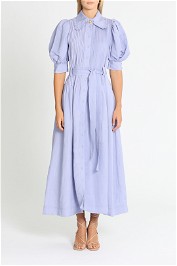 Aje Madeleine Belted Midi Dress Lilac