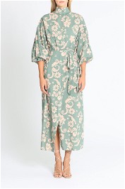 Alemais Gabriel Tie Side Midi Dress