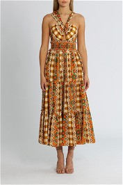 Alice McCall Clara Midi Dress Multi Halter