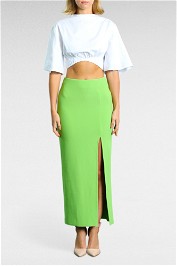 Bec + Bridge Karina Maxi Skirt In Sweet Pea Green