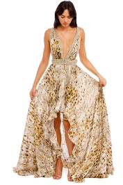 Bronx and Banco Pandora Gown Pebble plunging