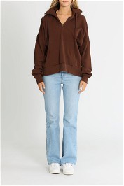 C&M Camilla and Marc Hayes Long Sleeve Hoodie Brown