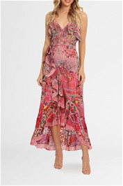 Camilla Ruffle Wrap Midi Dress Glasshouse Romance