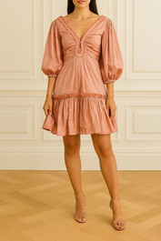 Dress Hire birthday party Rooh Collective	Tiana Mini Dress Blush