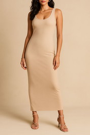 Dress Hire Brunch Calvin Klein	Essential Rib Jersey Tank Dress