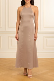 DRESS - HIRE - Wedding guest - Kookai - Belle Tie Back Dress - Bronze