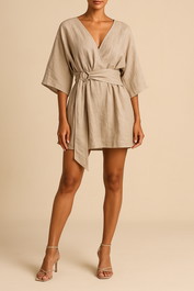 Dress Hire Party AERE	Wrap Detail Dress Mini