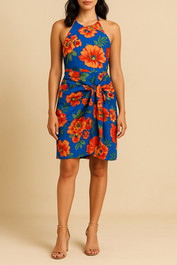 Dress Hire party GUESS Harper Printed Halter Dress Floral