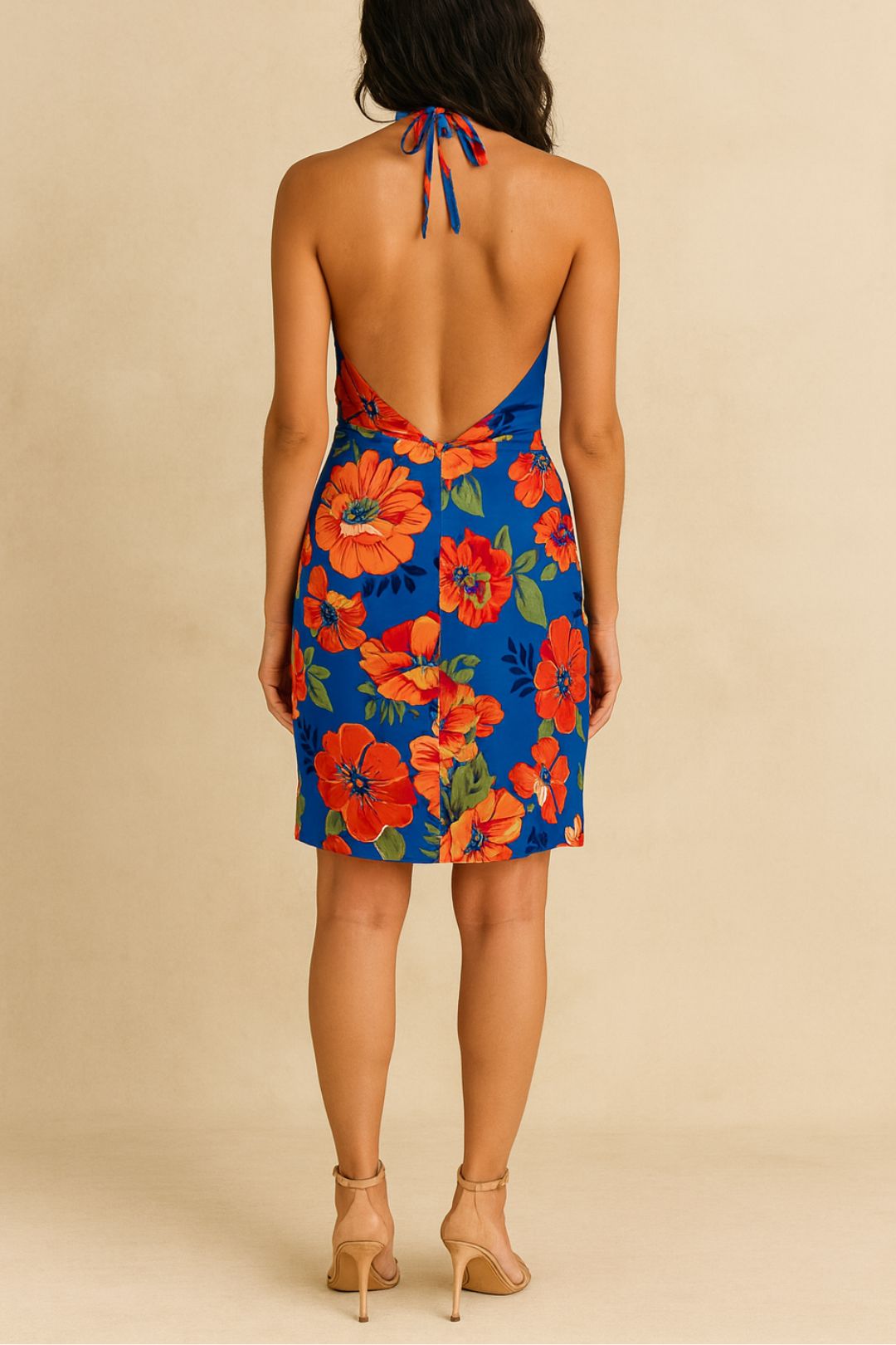 Dress Hire party GUESS Harper Printed Halter Dress Floral