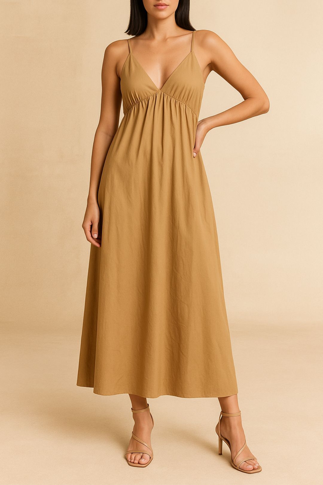 dress hire party Bird & Knoll	Soleil Sundress - Sand