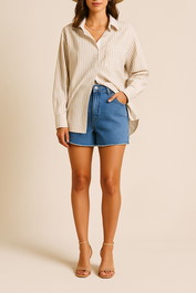 Dress Hire Casual Friend of Audrey	St Tropez Striped Shirt Dun Stripes