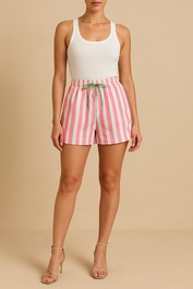 Dress Hire Summer Getaway Aston Studio Harvey Short - Arisa Stripe