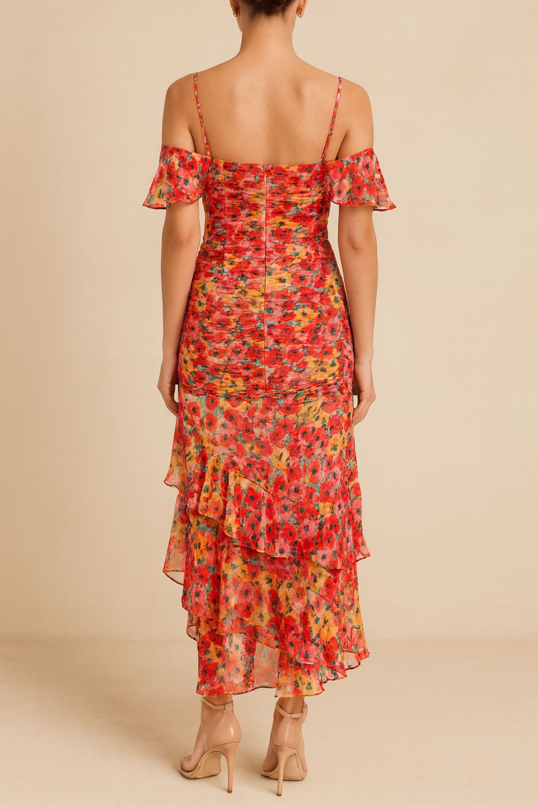 Dress Hire Wedding guest GUESS	Short Sleeve Juliana Dress Floral