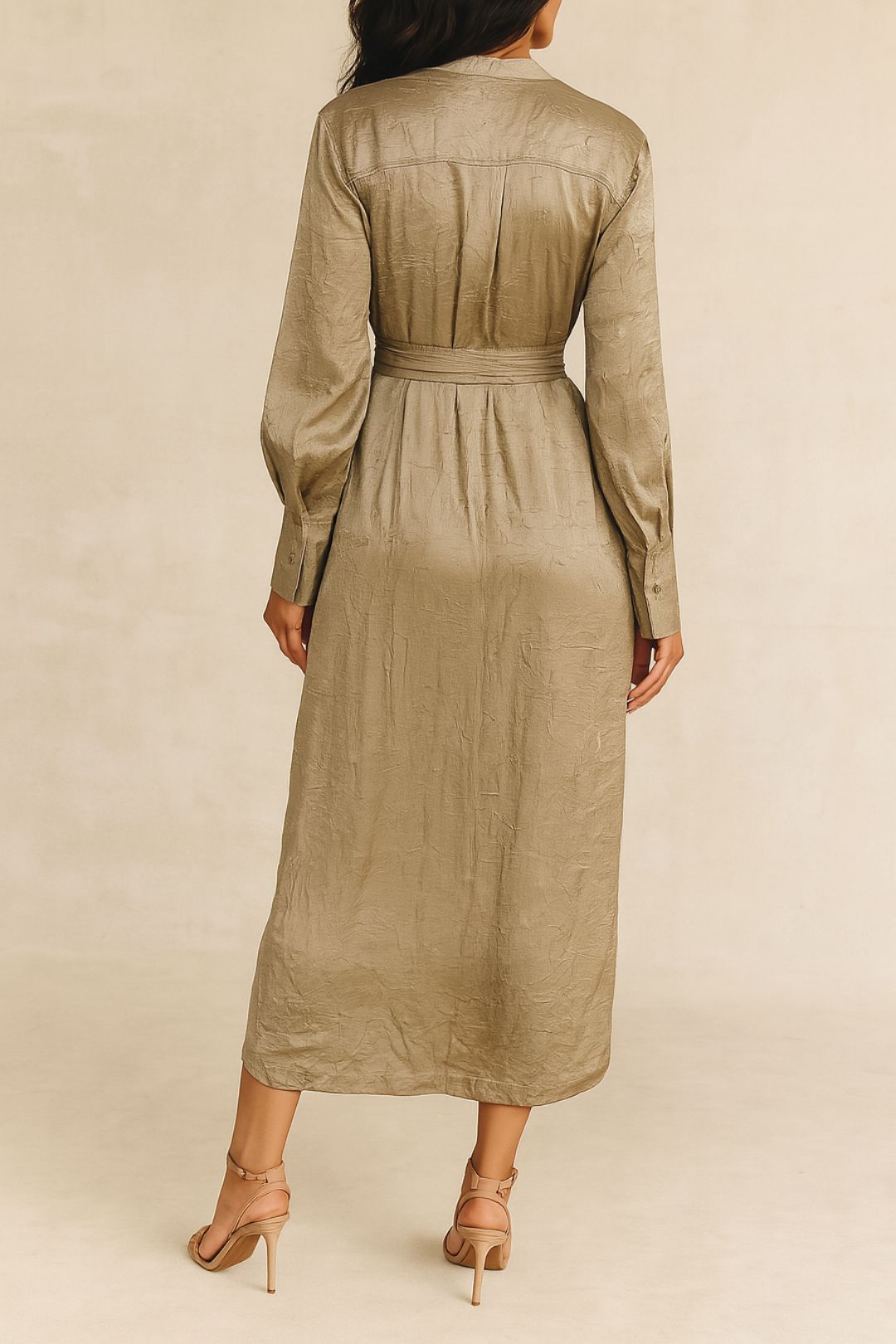 Dress Hire Work event brave and true Sampson Dress in Moss