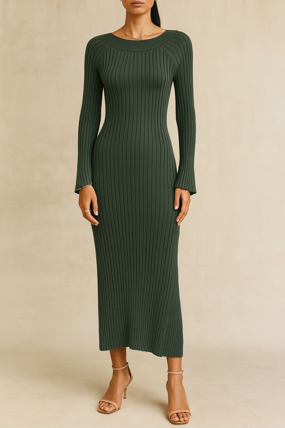 dress hire casual friday minima Willow Merino Wool Knit Dress