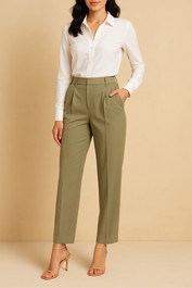 dress hire work function SIR	Adrien Trouser in Sage