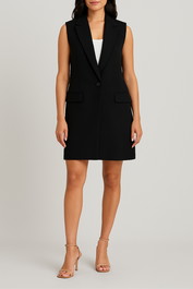 Dress hire work function CUE Blazer Vest Women With Pockets