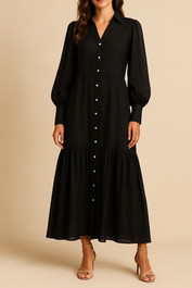 DRESS HIRE WORK FUNCTION DECJUBA V Neck Relaxed Fit Midi Dress