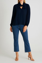 Dress Hire Work Function Veronika Maine	Viscose Buckle Front Blouse