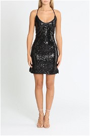 Elle Zeitoune Stretchy Sequin Mini Black
