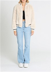 Ena Pelly Essential Faux Fur Bomber Jacket