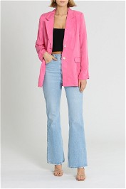 Ena Pelly Lillian Cupro Blazer Pink