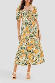 Faithfull Rene Midi Dress Floral