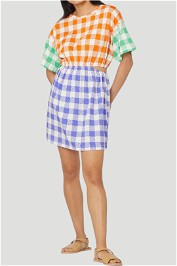 Gorman Glow Tee Checkered Mini Dress