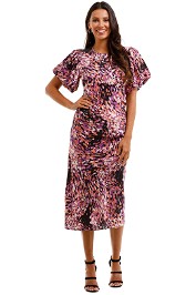 Husk Paradiso Dress Print Midi Length