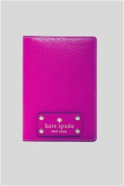 Kate Spade Wellesley Passport Holder in Fuchsia Pink