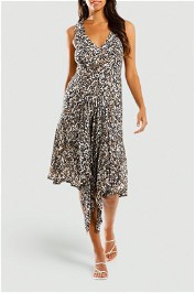 KITX Algae Future Puzzle Dress Asymmetric Skirt Animal Print