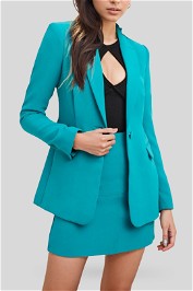 Kookai Lux Tuck Blazer - Teal