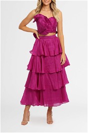 LEO LIN Violet Bustier and Skirt Set