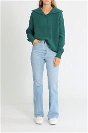 LMND Ava Collared Sweater Sea