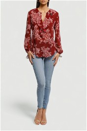 Lover-Mayflower-Blouse-Red-Floral-Front