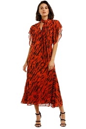 Lover-Zebre-Midi-Dress-Scarlett-Front