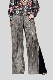 Trelise Cooper Metallic Wide Leg Secret Pleats Pant