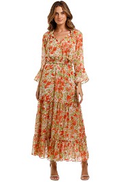 Misa LA Lucinda Dress maxi tiered ruffle