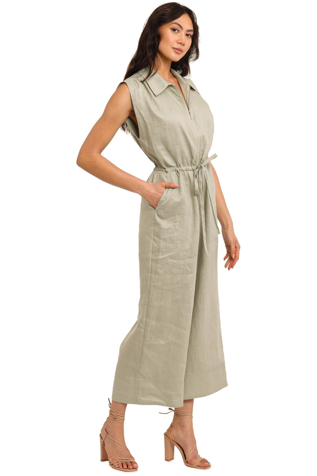 Nicholas Cali Jumpsuit Pistachio cropped