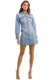 Nobody Denim Gallant Dress Mist mini