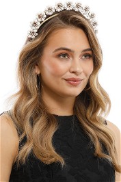 Olga Berg - Amara Headband - White - Product