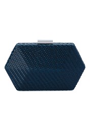 Olga Berg - Nikita Woven Hex Pod - Navy - Front