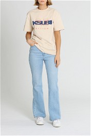 Pe Nation Ksubi X P.E Nation T-Shirt Cream