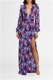 Rebecca Vallance Purple Rain Gown floral
