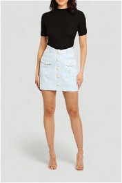 Regina Mini Skirt in Sky Blue