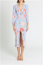 Rixo London Katie Button Down Dress Floral