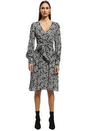 Rodeo Show - Blossom Midi Dress - Black/White - Front