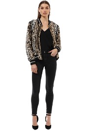 Saylor - Emanuela Bomber Jacket - Leopard - Front